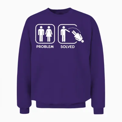 Problem Solved Unisex Sweatshirt - Purple