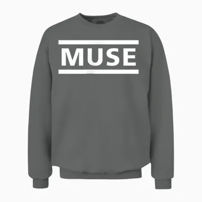 Muse Wotp White Graffiti Unisex Sweatshirt - Graphite Heather