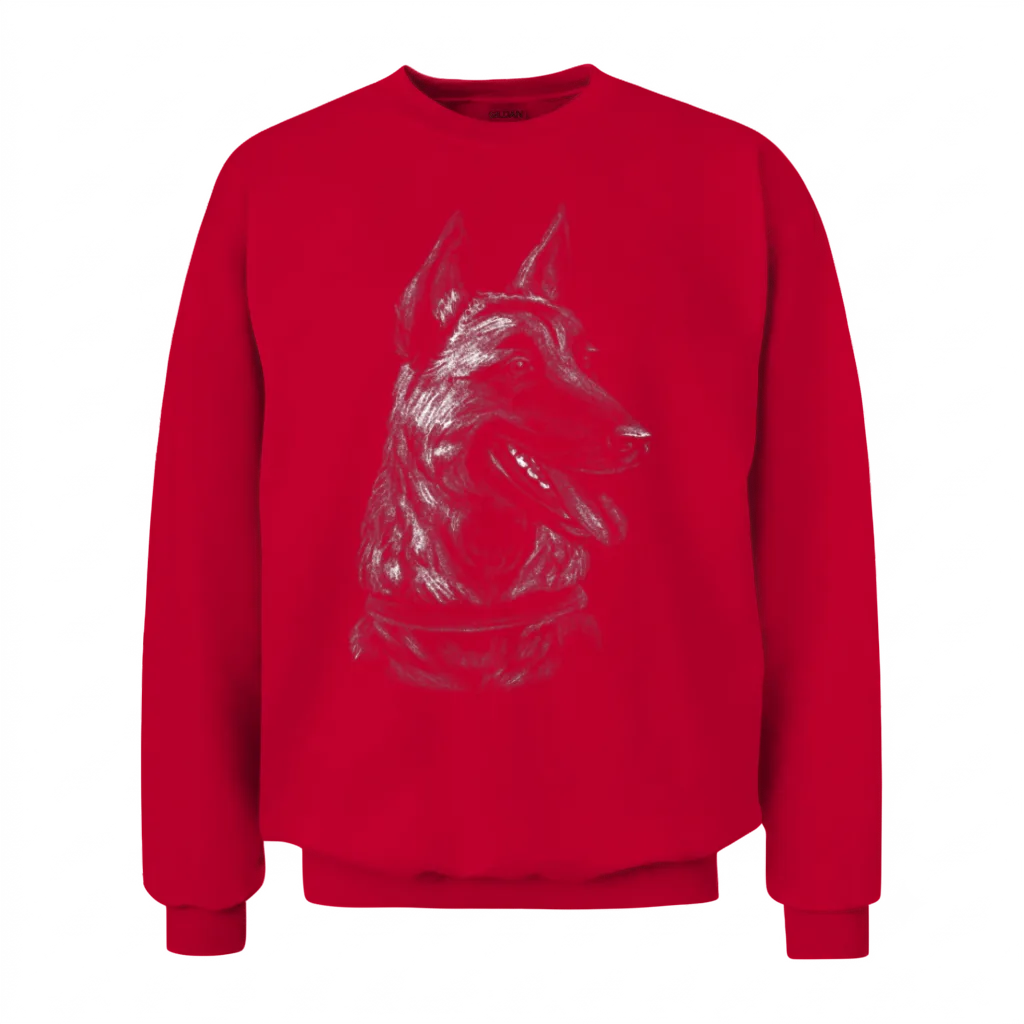 Dog Dogs Dog Lovers Dog Owners Malinois Belga Dog Unisex Sweatshirt - Red