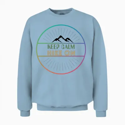 Hike On Unisex Sweatshirt - Light Blue