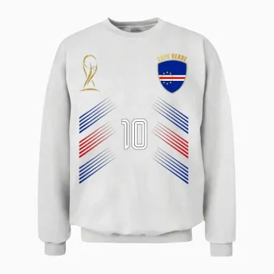 Kap Verde Flagge Kap Verde Pride Lovers Retro Unisex Sweatshirt - White