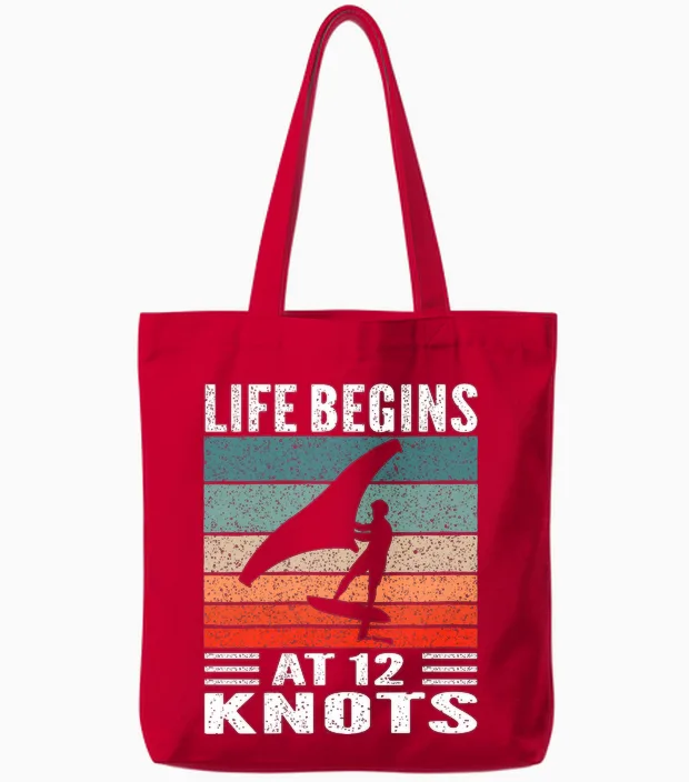 Wing Foiling Surfing Wing Foil Surf Surfer Sports Nautiques T-Shirt Haut De Gamme Tote Bags in Red