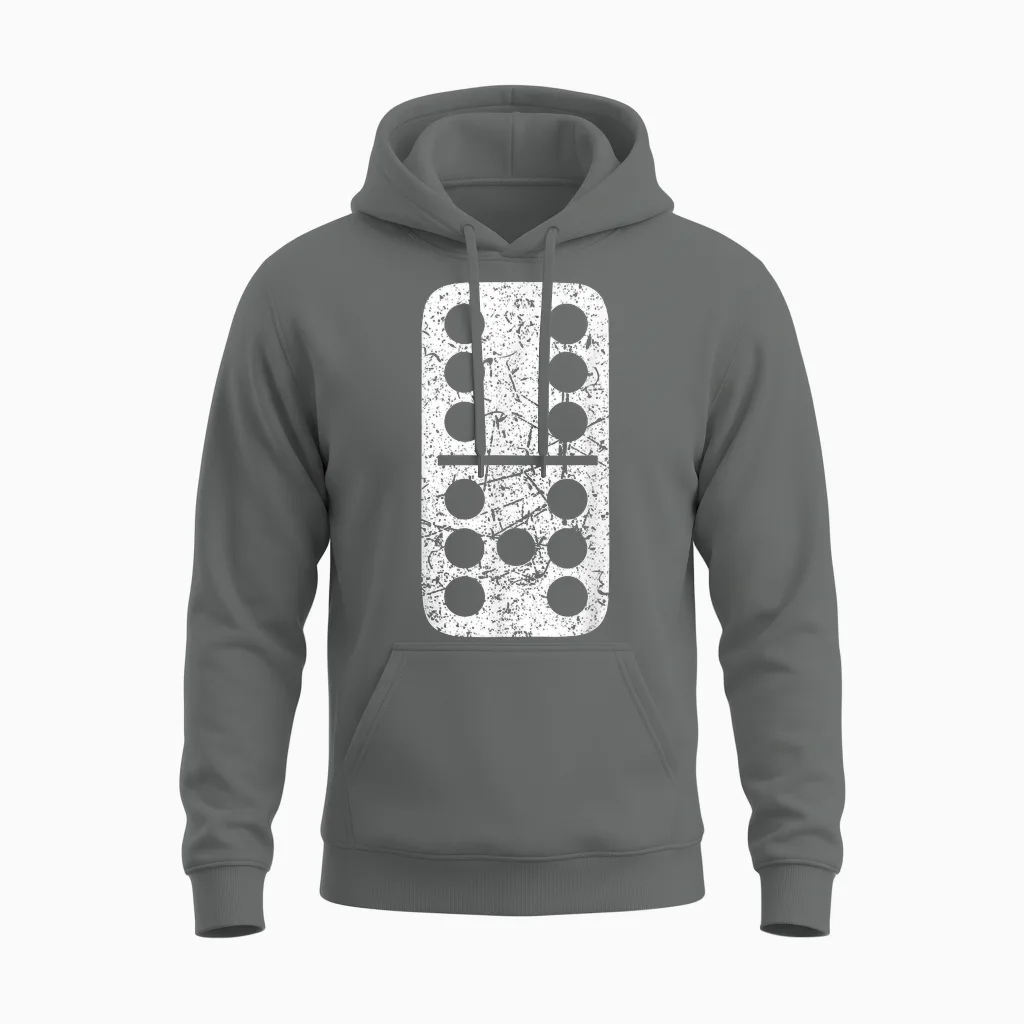 6-7 Meme Domino Cool Six-Seven Funny 67 Gen Z Alpha Unisex Hoodie in Graphite Heather