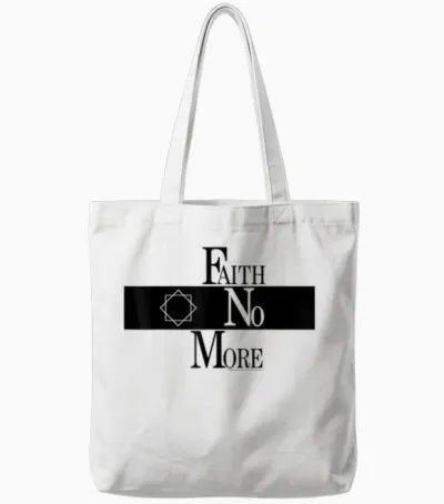 Official Faith No More Og Star Alternative Metal Vintage Tote Bags - White