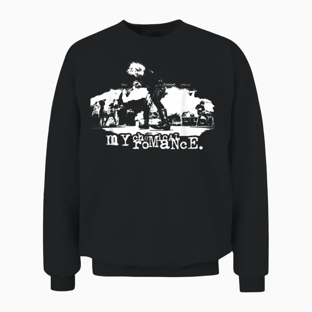My Chemical Romance Live T-Shirt, Black Unisex Sweatshirt in Black