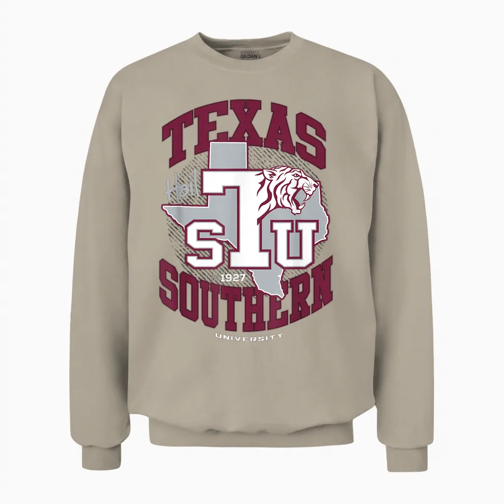Texas Southern University - Tsu - Hbcu - Tiger Pride Unisex Sweatshirt in Sand