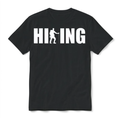 Hiking Hiker Hiking Vacation Mountain Funny Gift Unisex T-Shirt - Black