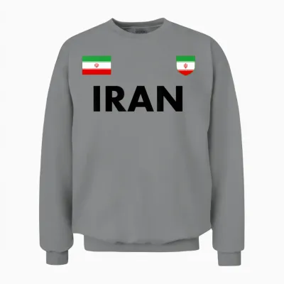 Iran Fußball Trikot Ball Reise Unisex Sweatshirt - Sport Grey