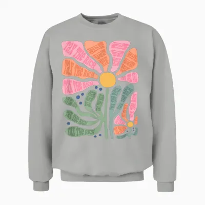 Tax the Rich! Fan Item Left Merch Heidi Reichinnek Unisex Sweatshirt - Ash