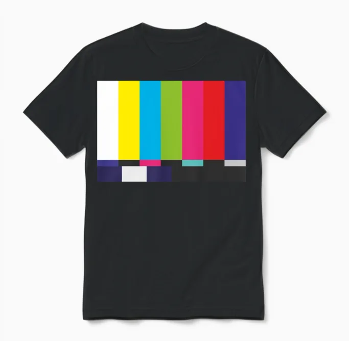 No Signal Retro Tv Vintage Unisex T-Shirt - Black