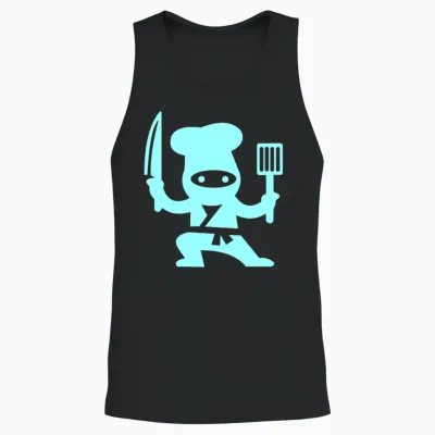 Chef Ninja Unisex Tank Top - Black