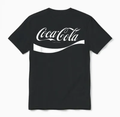 Coca Cola 1941 Classic Logo T-Shirt, Black Unisex T-Shirt - Black