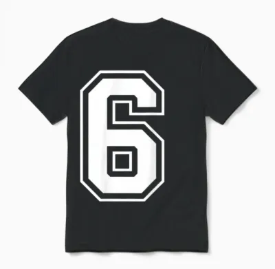 Fun Six Seven 6 7 Meme Design Unisex T-Shirt - Black