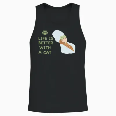 Funny Animals Unisex Tank Top - Black