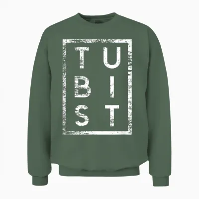 Tubist Minimalismus Tuba Tubaspieler Unisex Sweatshirt - Military Green
