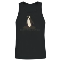 Don’t Tread on Me Penguin Shirt – Funny Tariffs Po Unisex Tank Top - Black – 2