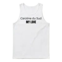 Caroline Du Sud My Love Unisex Tank Top - White – 1