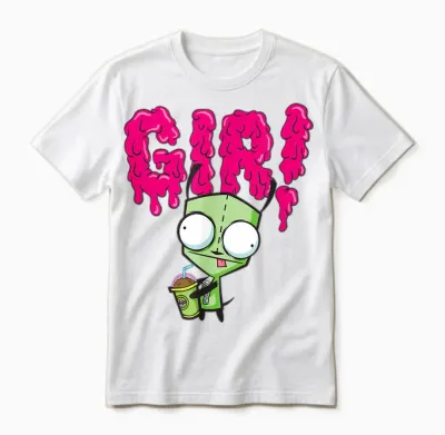 Invader Zim - Gir Slime Slush Unisex T-Shirt - White