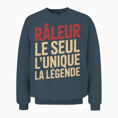 Raleur Men's Funny Long Sleeve Funny Gift Idea Unisex Sweatshirt - Dark Heather