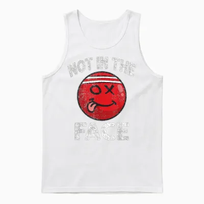 Nicht in Das Gesicht Roter Völkerball Brennball Unisex Tank Top - White
