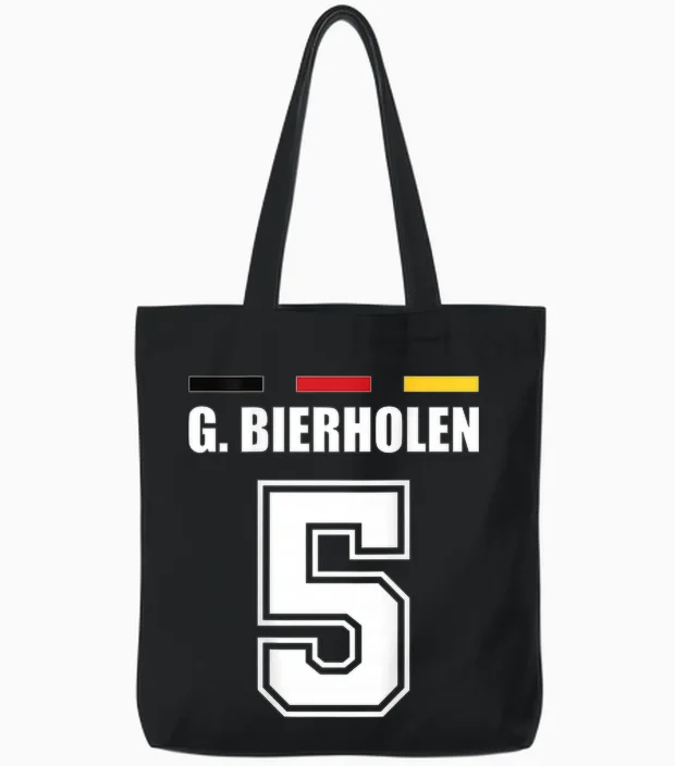 Funny Name Germany Jersey for Mallorca and the Party T-Shirt, Black Tote Bags in Black