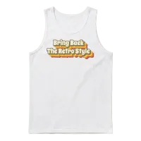 Bring Back the Retro Style Unisex Tank Top - White – 1
