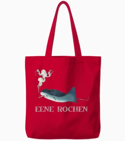 Ene Rochen Fun Tote Bags - Red