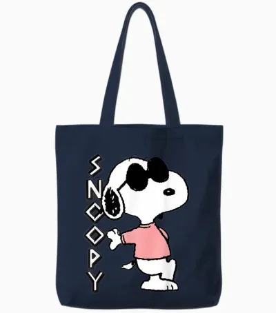 Peanuts - Snoopy Joe Cool Tote Bags - Navy