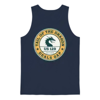 Tail of the Dragon Deals Gap Motorcycle Road Unisex Tank Top - Navy – 1