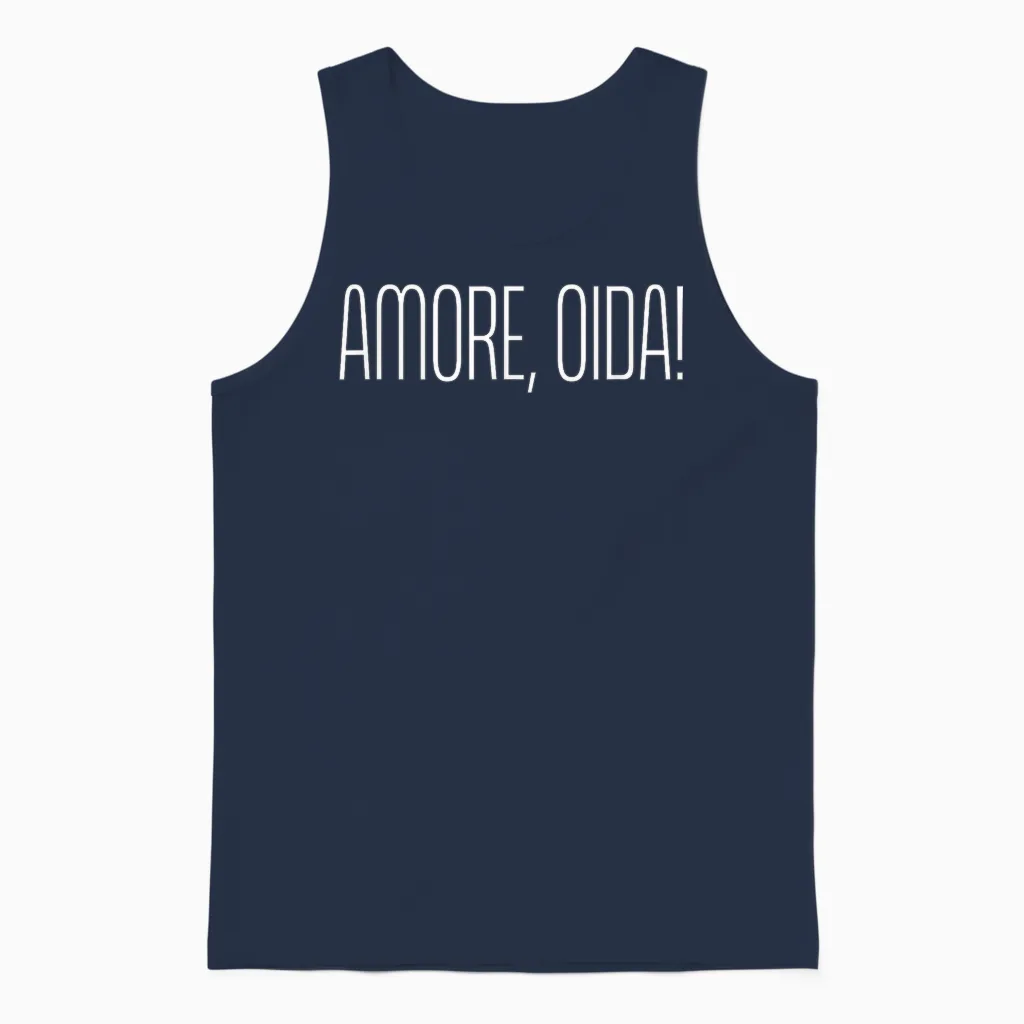 Amore, Oida! X Liebe Alter! Bayern Vienna Oktoberfest Love T-Shirt, Black, S Unisex Tank Top in Navy