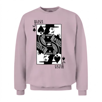 Black Jack Unisex Sweatshirt - Light Pink