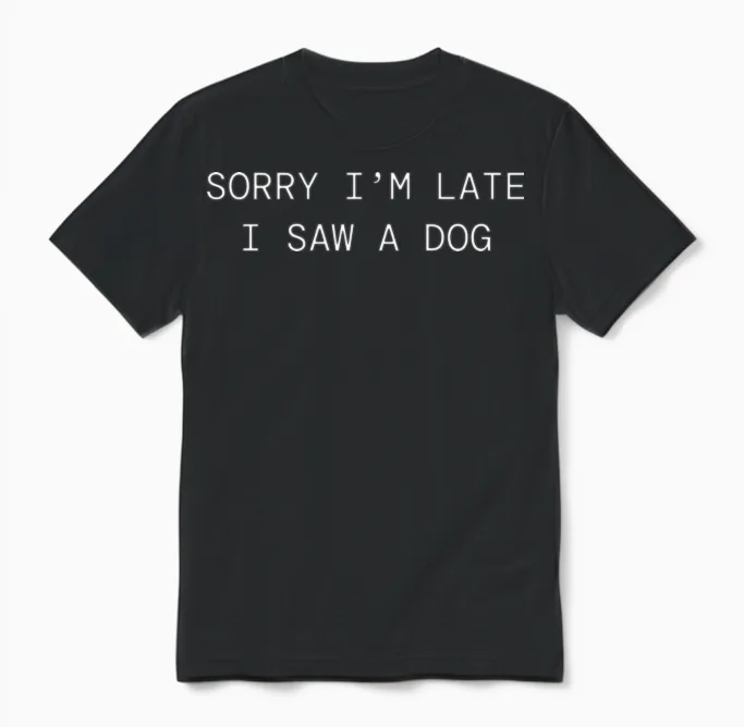 Dog Lover Lovers Unisex T-Shirt in Black