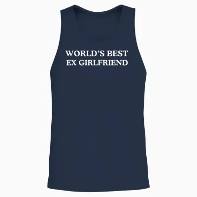 World's Best Ex Girlfriend Funny Ex-Girlfriend Unisex Tank Top - Navy