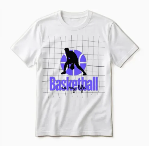 Basketball Passion - Sporty Collection Unisex T-Shirt in White
