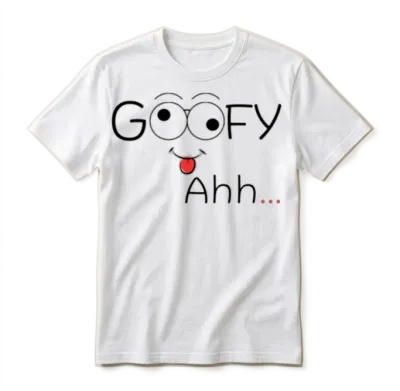 Funny Goofy Unisex T-Shirt - White