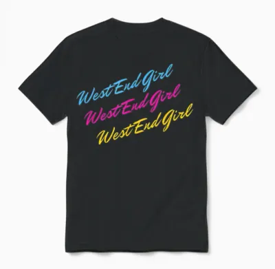 West End Girl Dans L'esthétique Rétro Unisex T-Shirt - Black