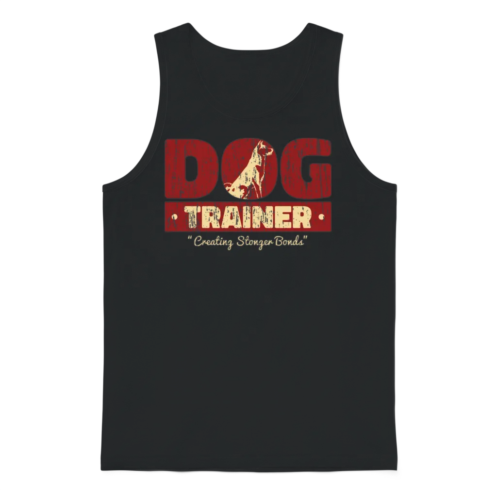 Dog Trainer Lovers Unisex Tank Top - Black