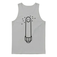 Smiling Dildo Unisex Tank Top - Ash – 1