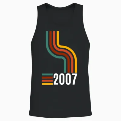 Limited Edition 2007 18th Birthday Present Unisex Tank Top - Black