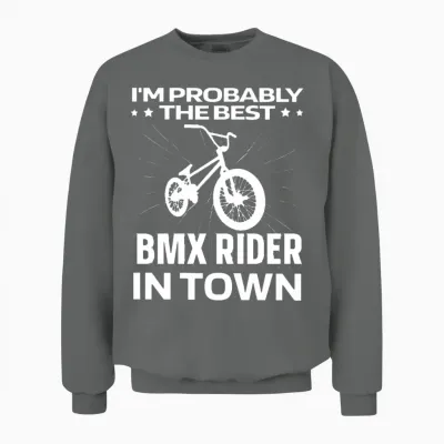 Bmx Funny Unisex Sweatshirt - Graphite Heather