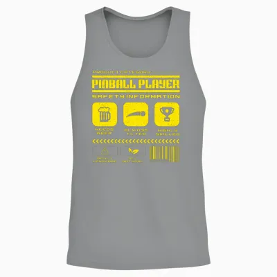 Pinball Retro Unisex Tank Top - Sport Grey