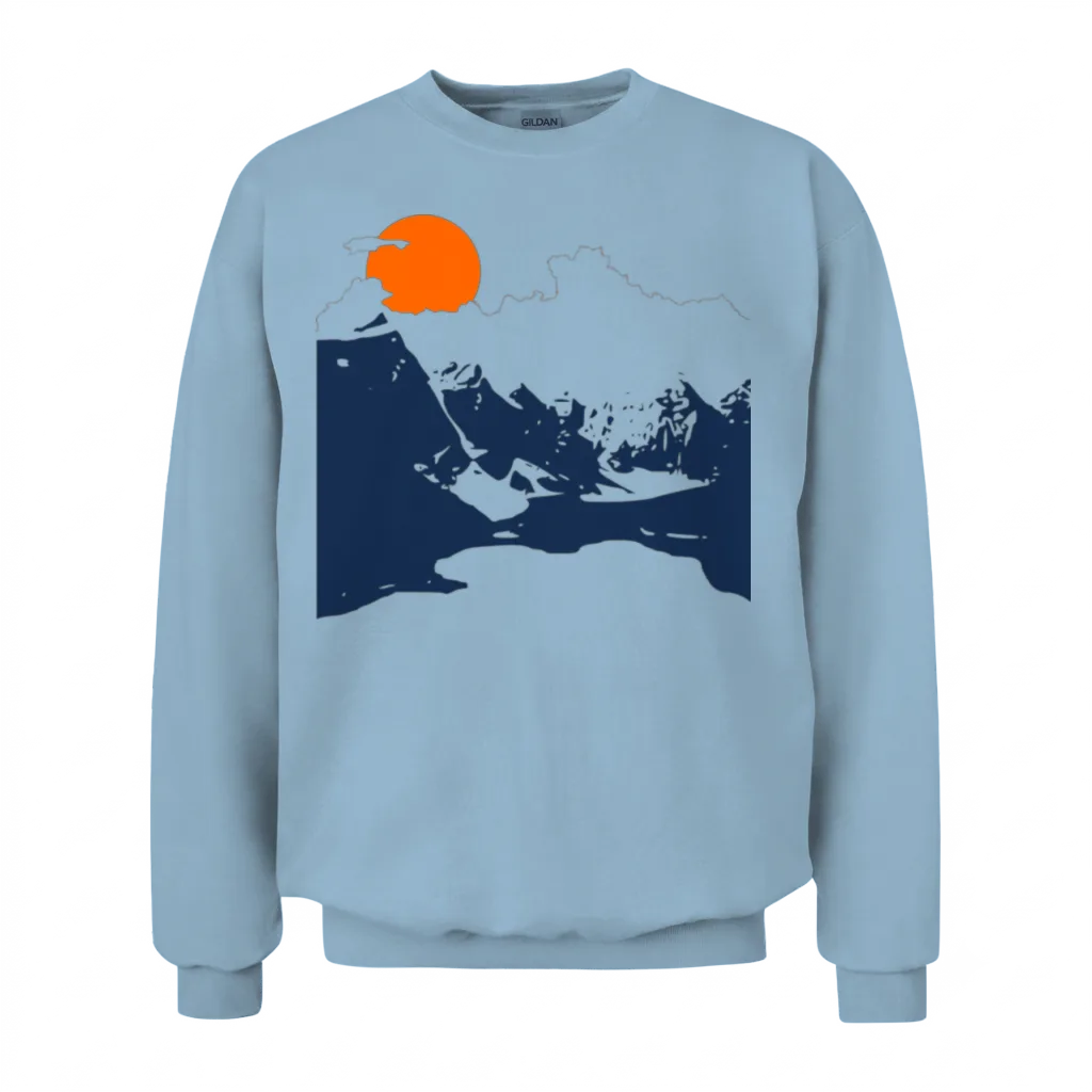Mountains β Hiking & Outdoors Gift Unisex Sweatshirt - Light Blue