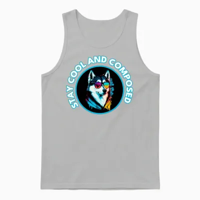 Cool Dog Unisex Tank Top - Ash