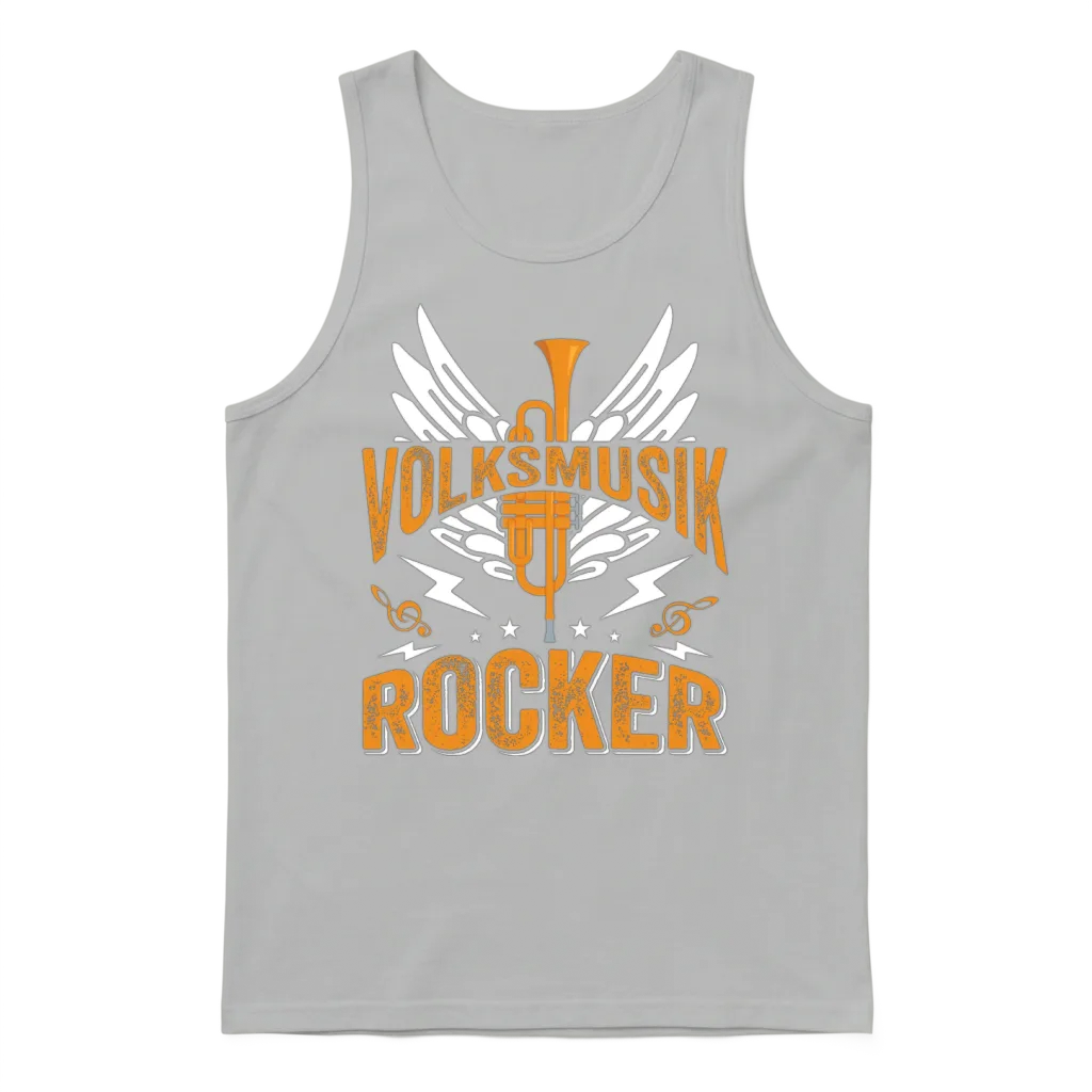 Folk Music Party Festival Outfit German Hits Unisex Tank Top - Ash
