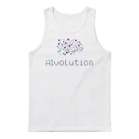 Aivolution Neural Network Logo T Unisex Tank Top - White – 1