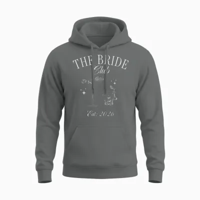 Bachelorette Party the Bride Club, Est 2026 Bride Unisex Hoodie - Graphite Heather
