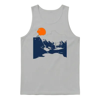 Mountains Unisex Tank Top - Ash