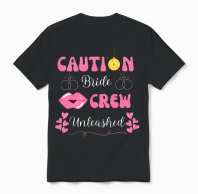 Groovy Bachelorette Party Unisex T-Shirt - Black