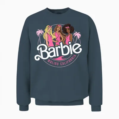 Barbie — Logo Der Malibu California Group Unisex Sweatshirt - Dark Heather