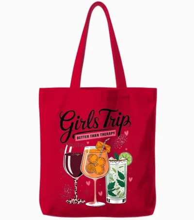 Passendes Outfit Für Mädels: Trip Better Than Therapy Tote Bags - Red
